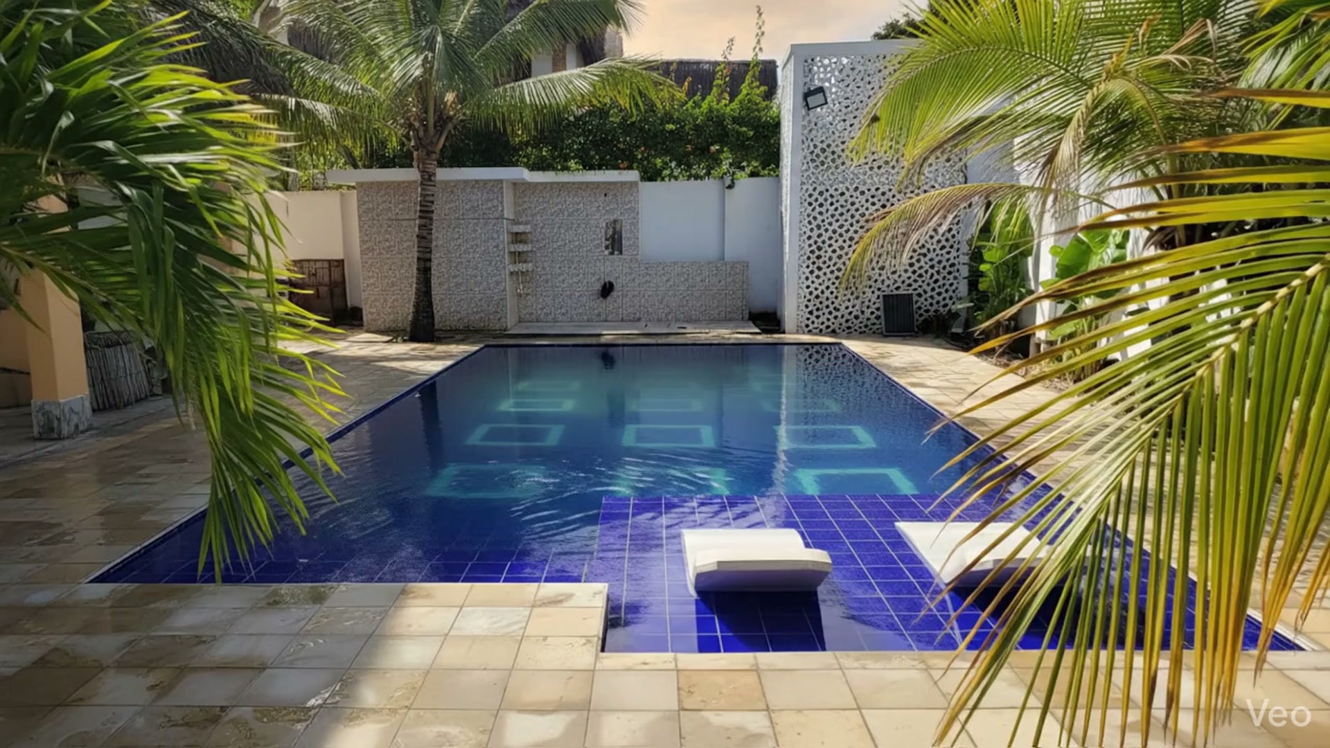 Aerial view of Anidean Villa near the Watamu coral reef